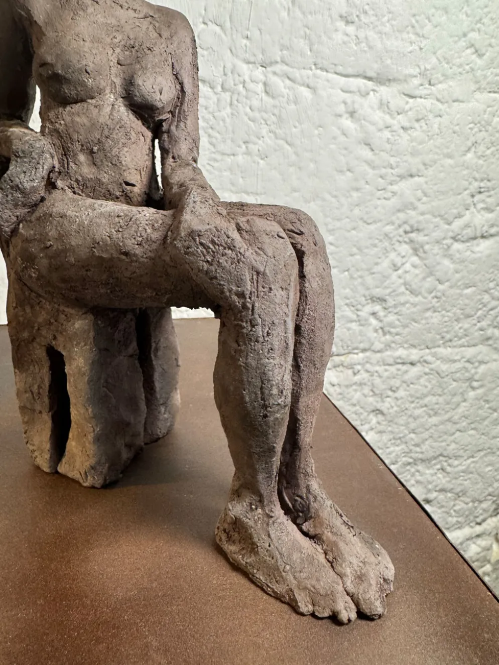 Sculpture étude d’un nu céramique raku