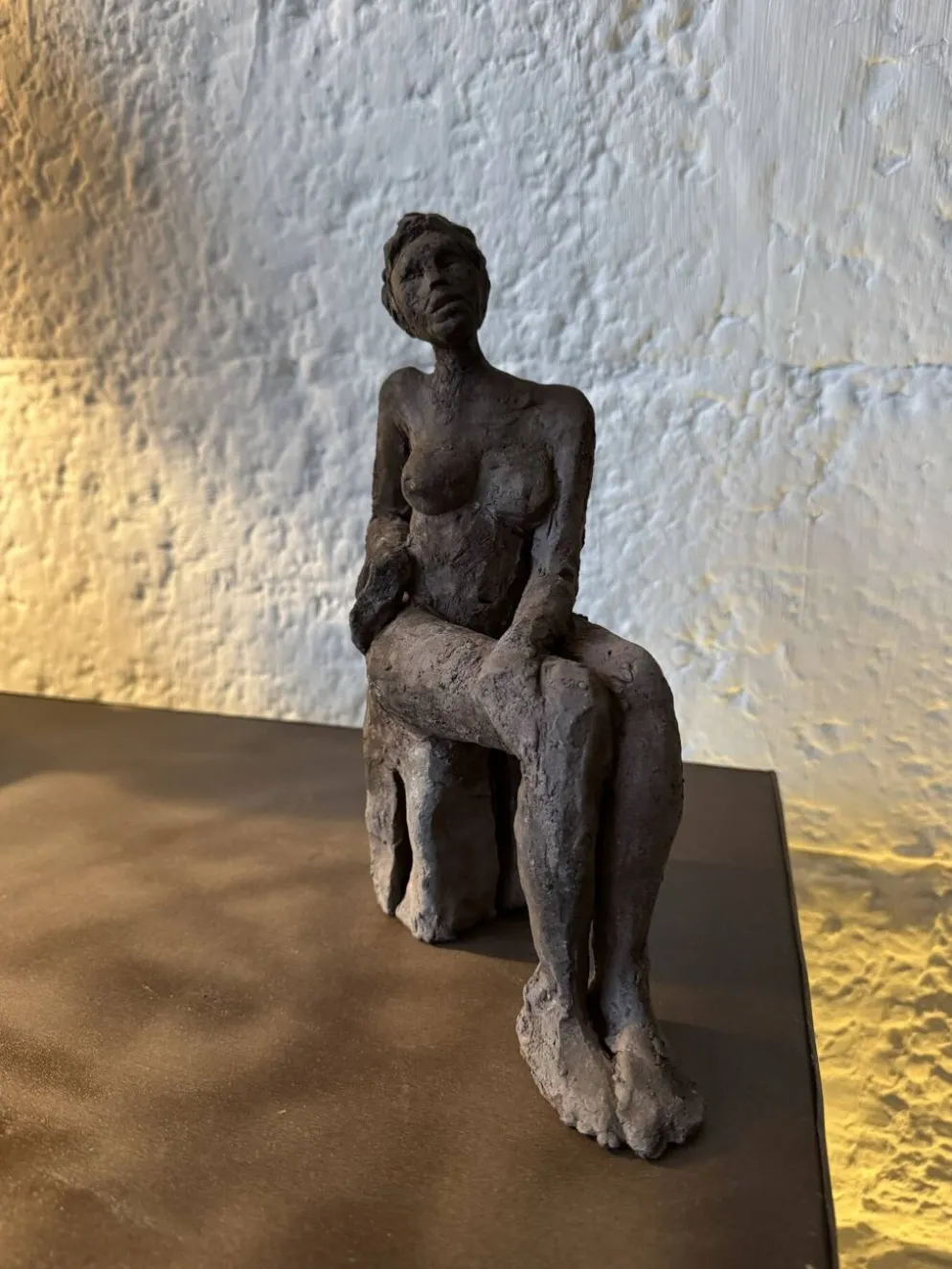 Sculpture étude d’un nu céramique raku