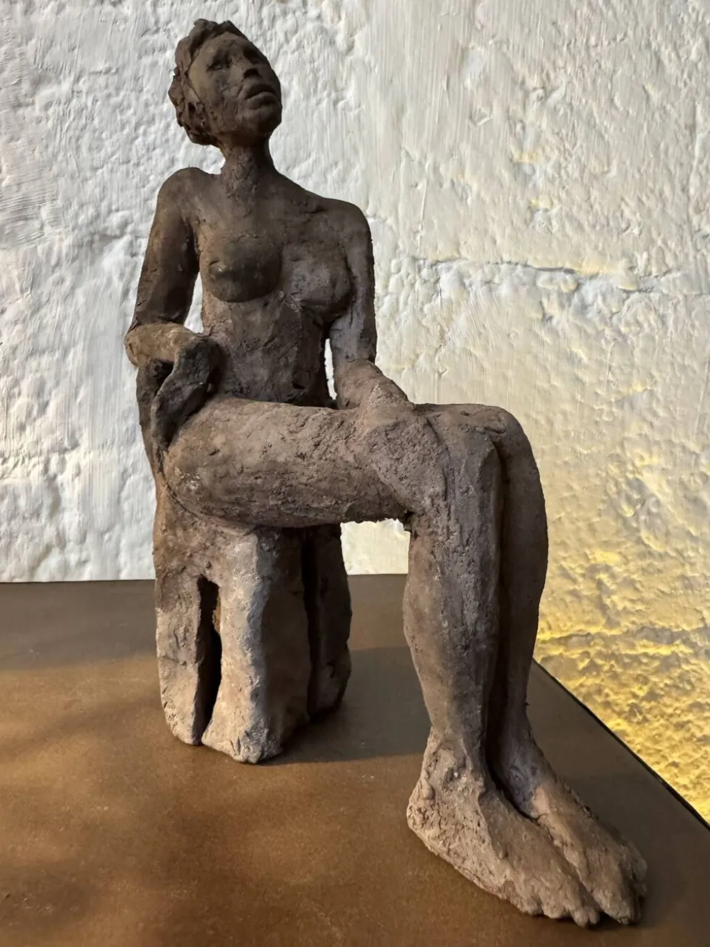 Sculpture étude d’un nu céramique raku