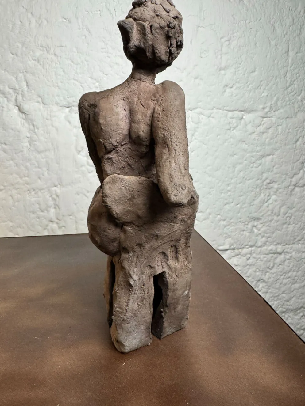 Sculpture étude d’un nu céramique raku