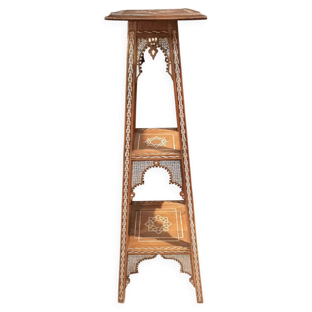 Selette orientale en bois et nacre