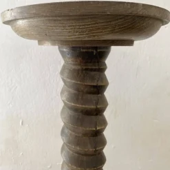 Sellette ancienne pied de colonne vis de pressoir , pièce artisanale