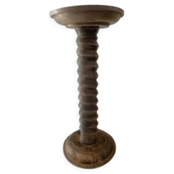 Sellette ancienne pied de colonne vis de pressoir , pièce artisanale