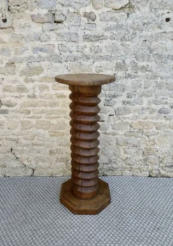 Sellette avec vis de pressoir ancienne