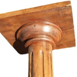 Sellette Colonne cannelée en bois