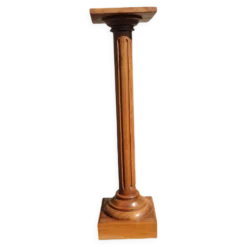Sellette Colonne cannelée en bois