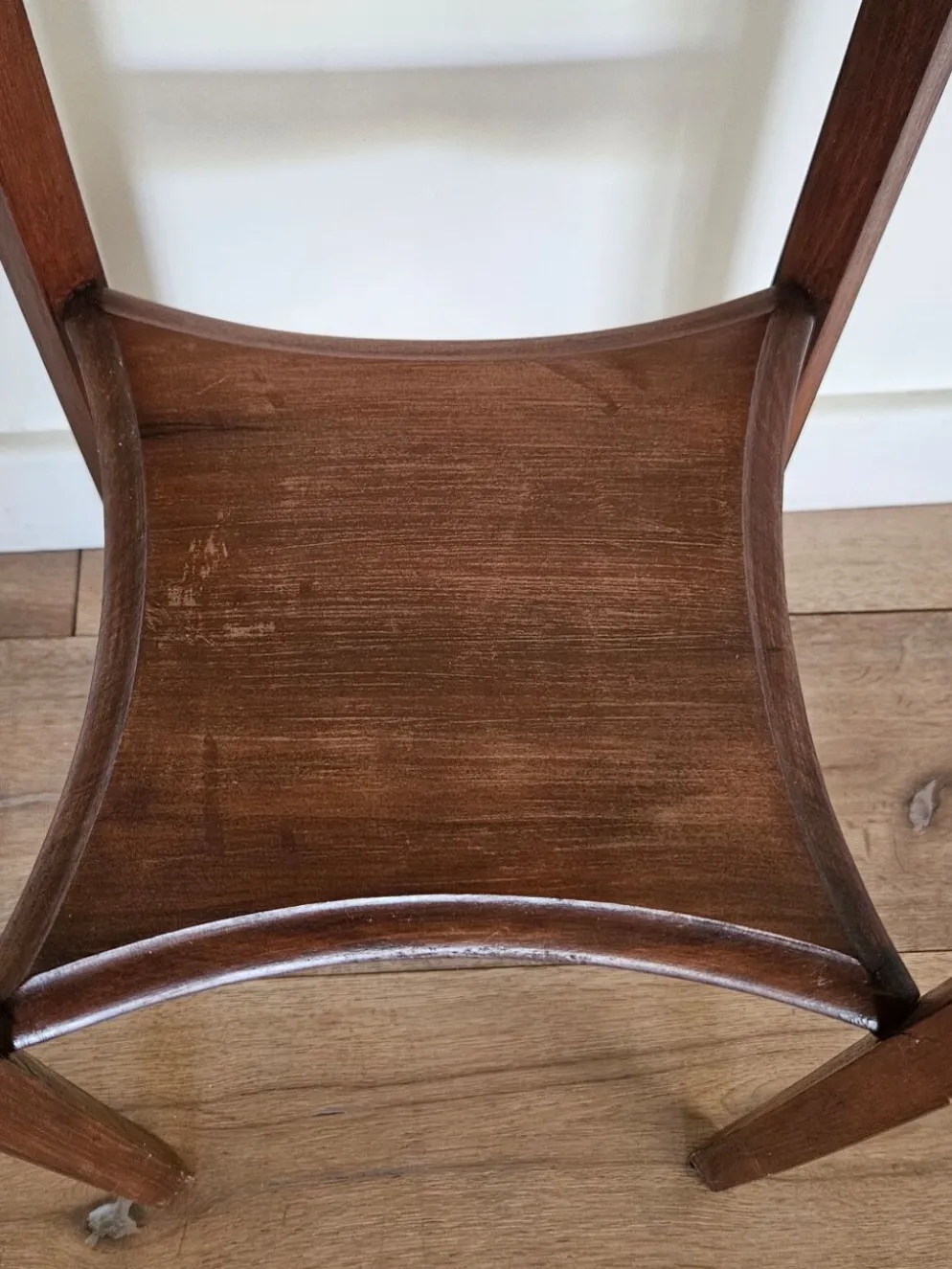 Sellette porte-plante haute en bois sculpté et marbre Art nouveau