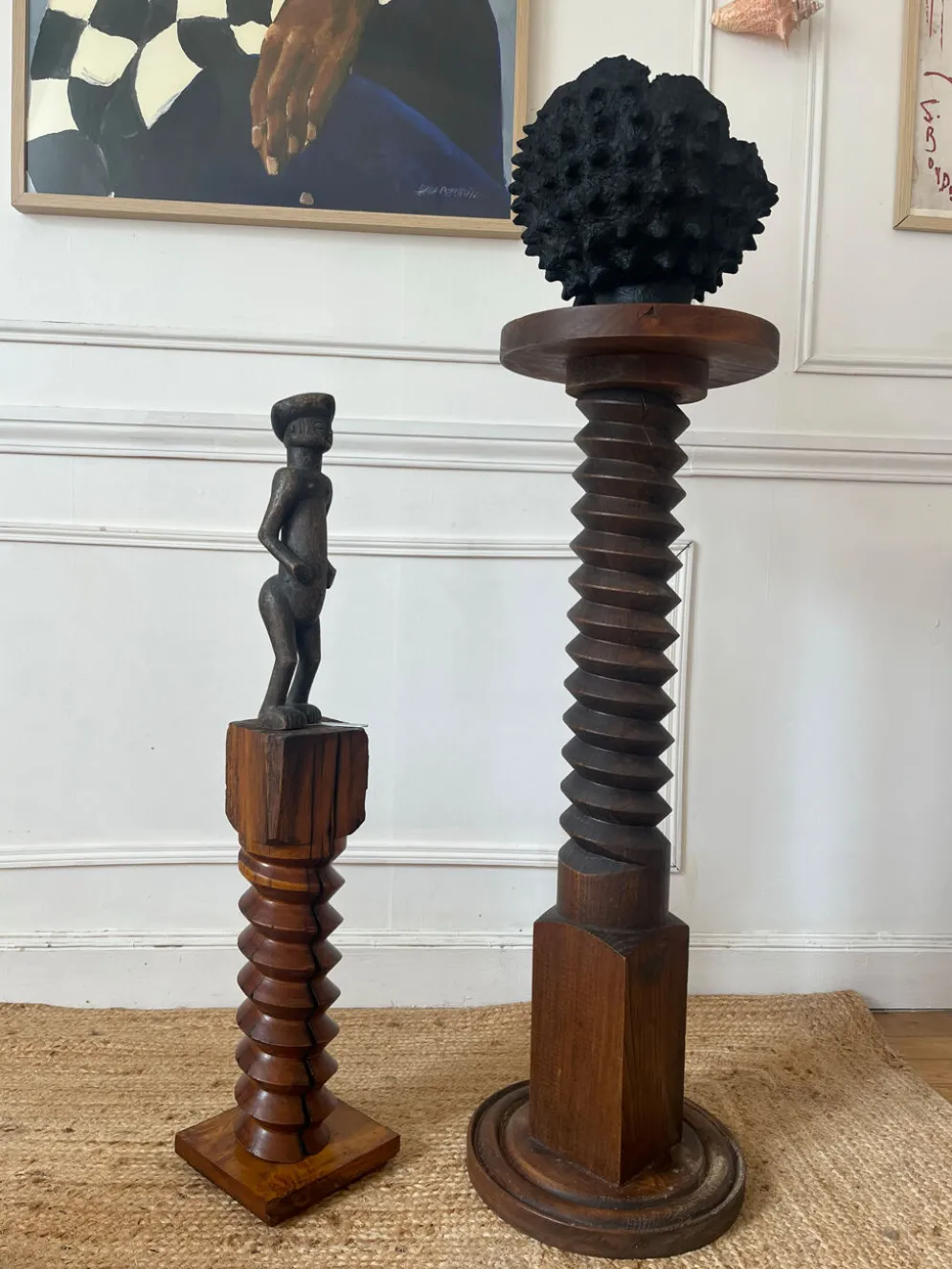 Sellette vis pressoir en bois