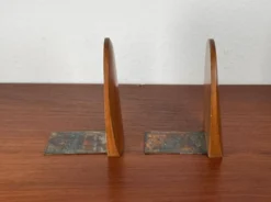 Serre-livres scandinaves en bois du milieu du siècle, années 1960, lot de 2