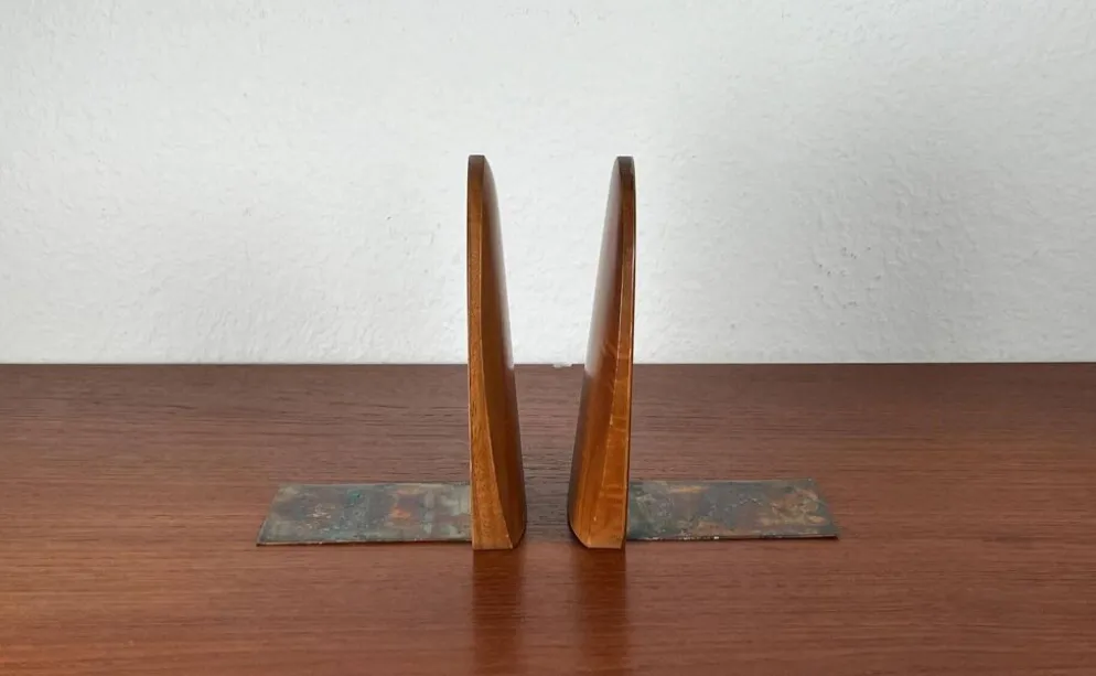 Serre-livres scandinaves en bois du milieu du siècle, années 1960, lot de 2