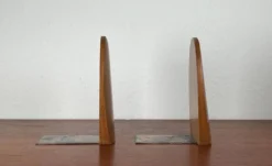 Serre-livres scandinaves en bois du milieu du siècle, années 1960, lot de 2