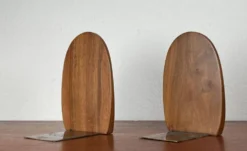 Serre-livres scandinaves en bois du milieu du siècle, années 1960, lot de 2