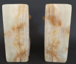 Serre-livres vintage onyx Mexicains assoupis années 60-70