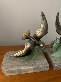 Serres livres mouettes art déco