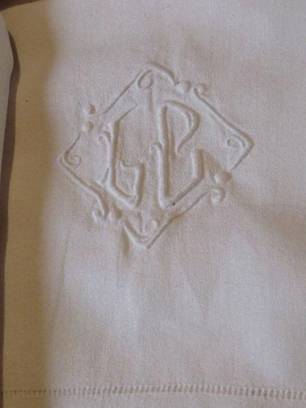 service de table 2 nappes + 11 serviettes mono GC en métis