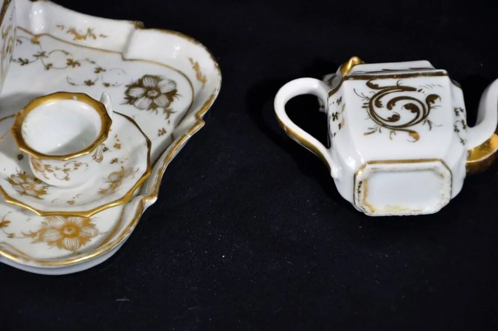 Service miniature en porcelaine "Vieux Paris" époque Napoléon III