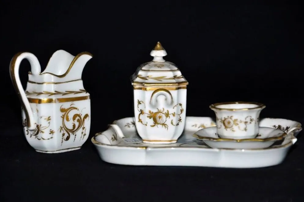 Service miniature en porcelaine "Vieux Paris" époque Napoléon III