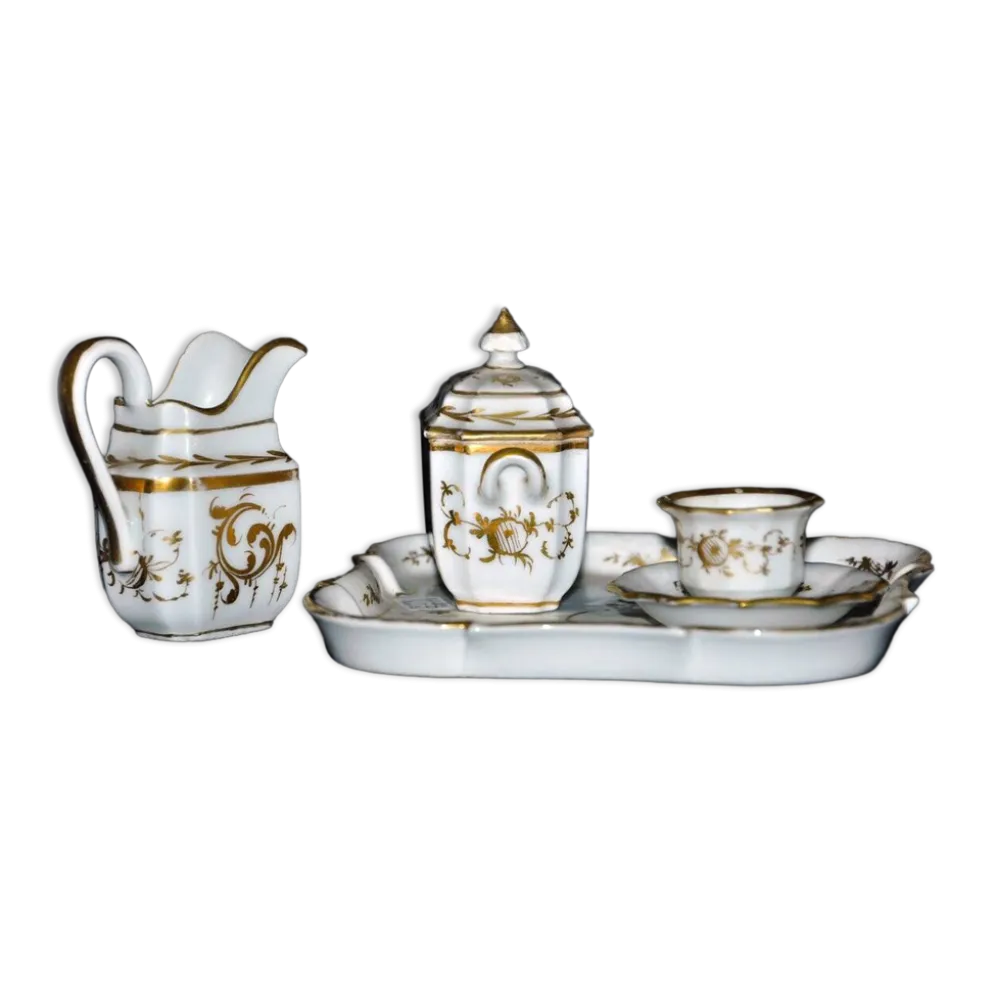 Service miniature en porcelaine "Vieux Paris" époque Napoléon III
