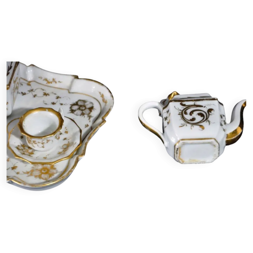 Service miniature en porcelaine "Vieux Paris" époque Napoléon III