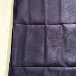 Serviette de table ancienne brodée AC violette