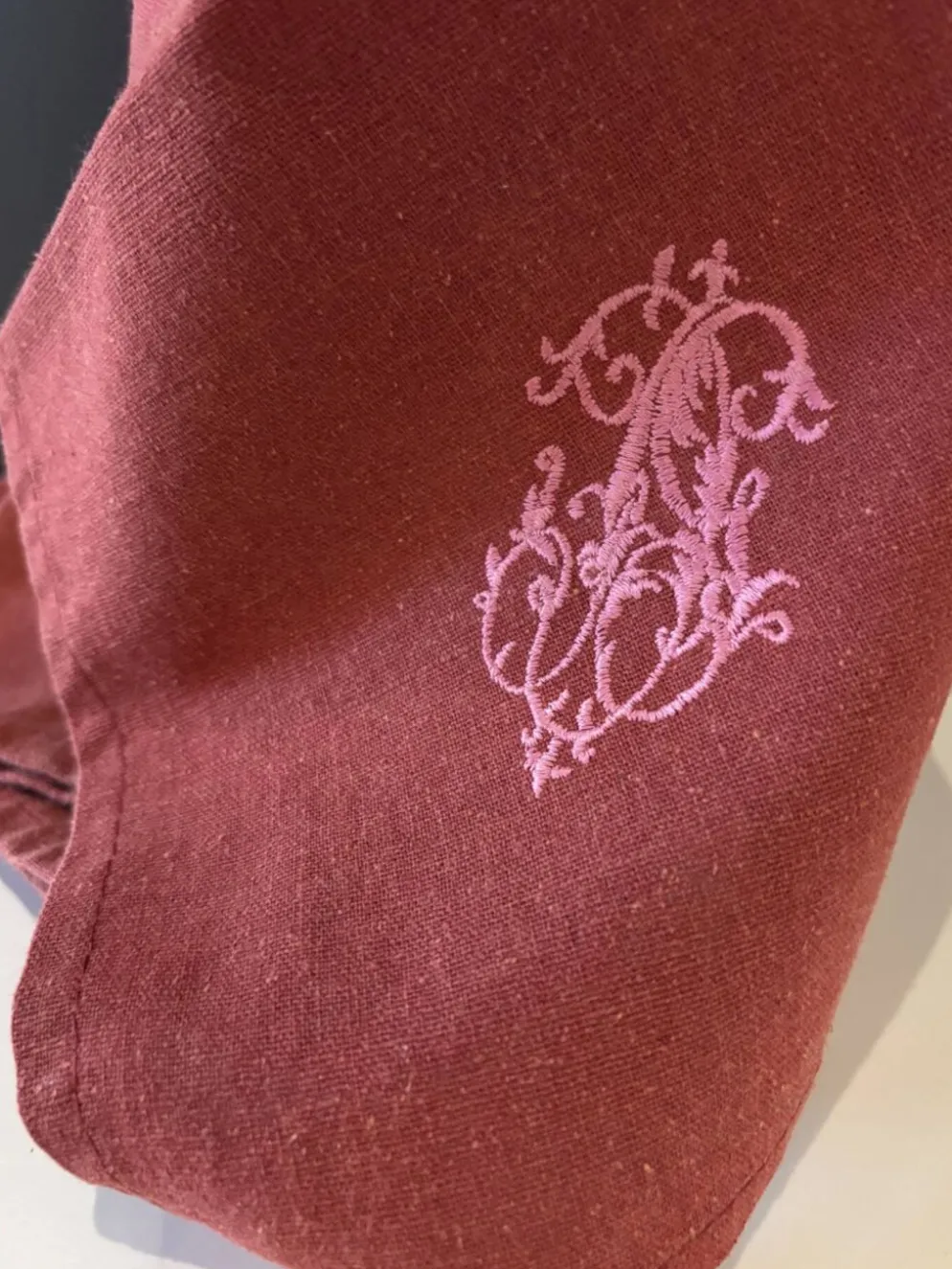 Serviettes anciennes en métis