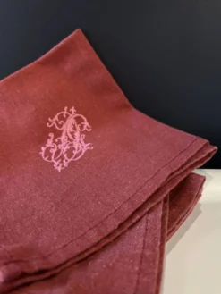 Serviettes anciennes en métis