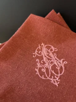 Serviettes anciennes en métis