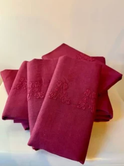 Serviettes Anciennes Monogrammées