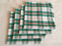 4 serviettes bistrot vertes 47 x 45