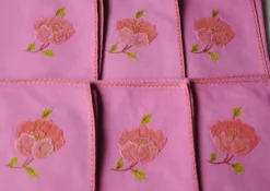 6 Serviettes “Cosmos du jardin”