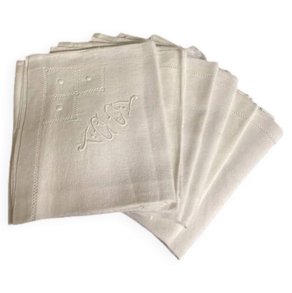 6 serviettes de table