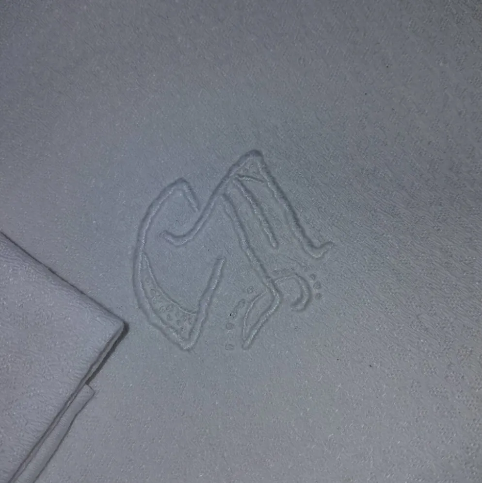 12 serviettes de table anciennes coton blanc monogramme CM
