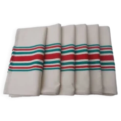 6 serviettes de table basque otsoa