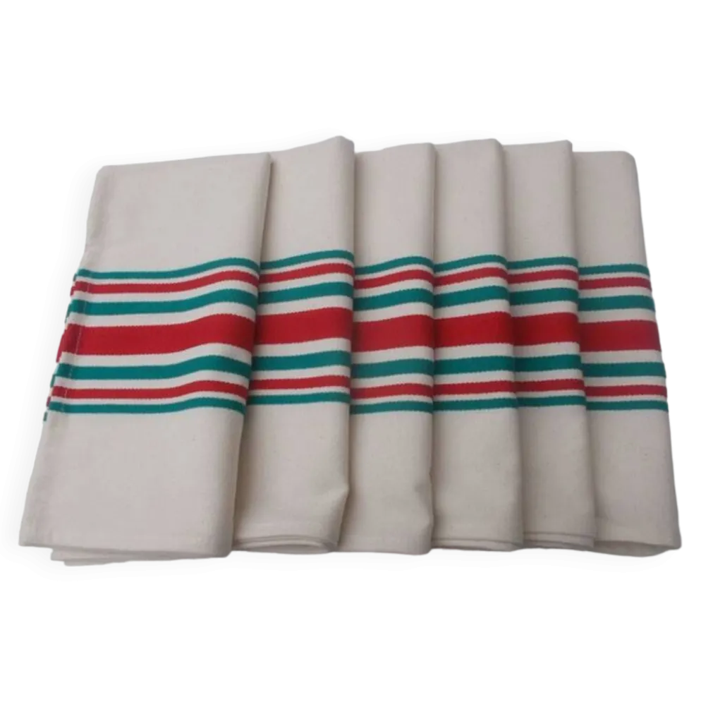6 serviettes de table basque otsoa