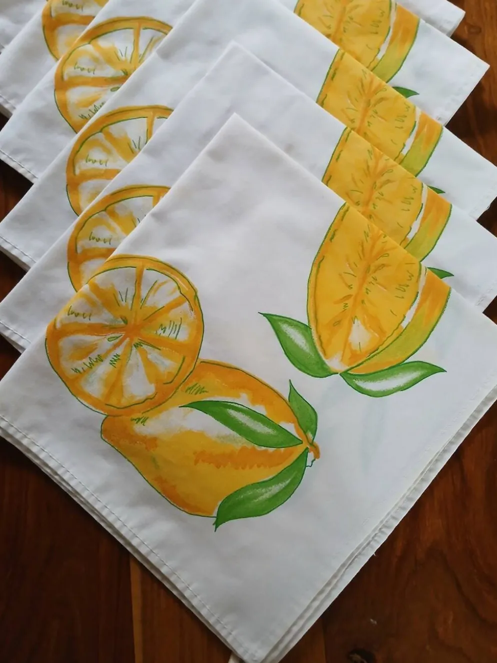 8 serviettes de table Carré Blanc
