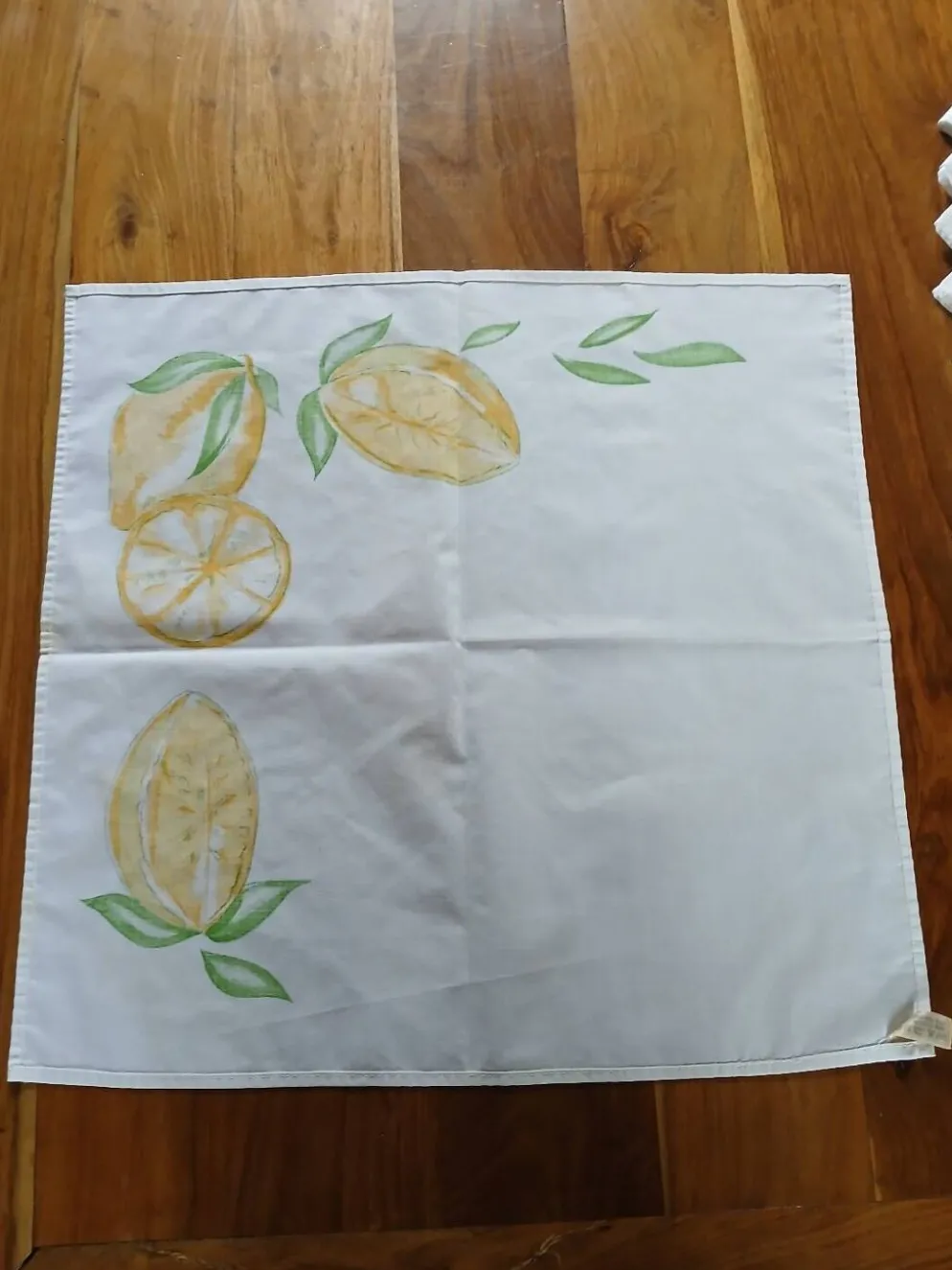 8 serviettes de table Carré Blanc