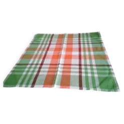 12 serviettes de table à carreaux vintage