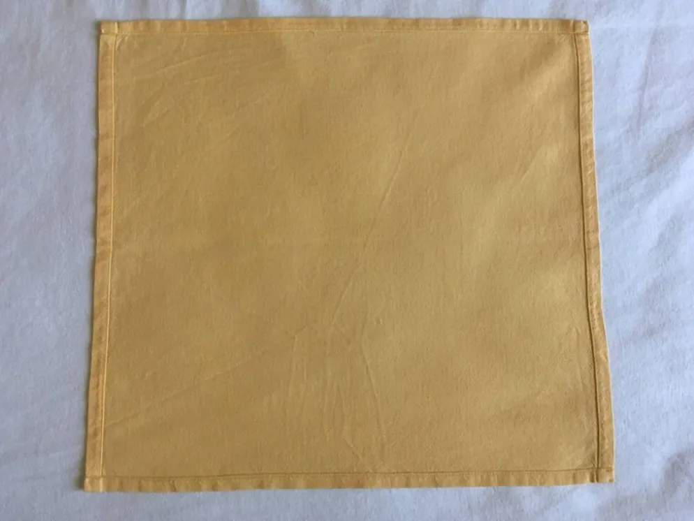 3 serviettes de table damassées 40 x 39