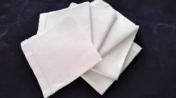 6 serviettes de table en lin damassé