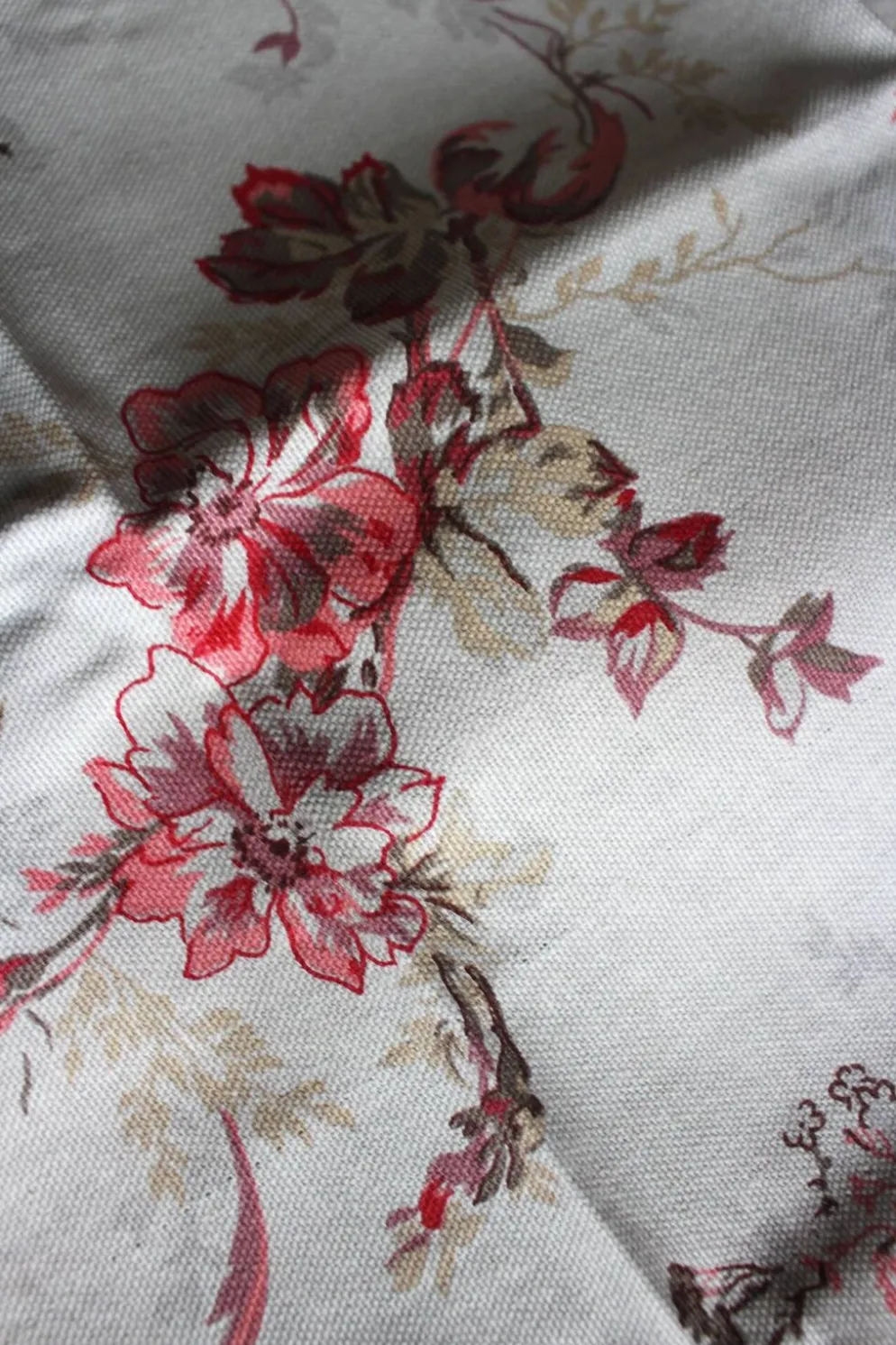 4 serviettes de table Fleurs Pois romantique