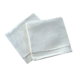2 serviettes de table monogramme H