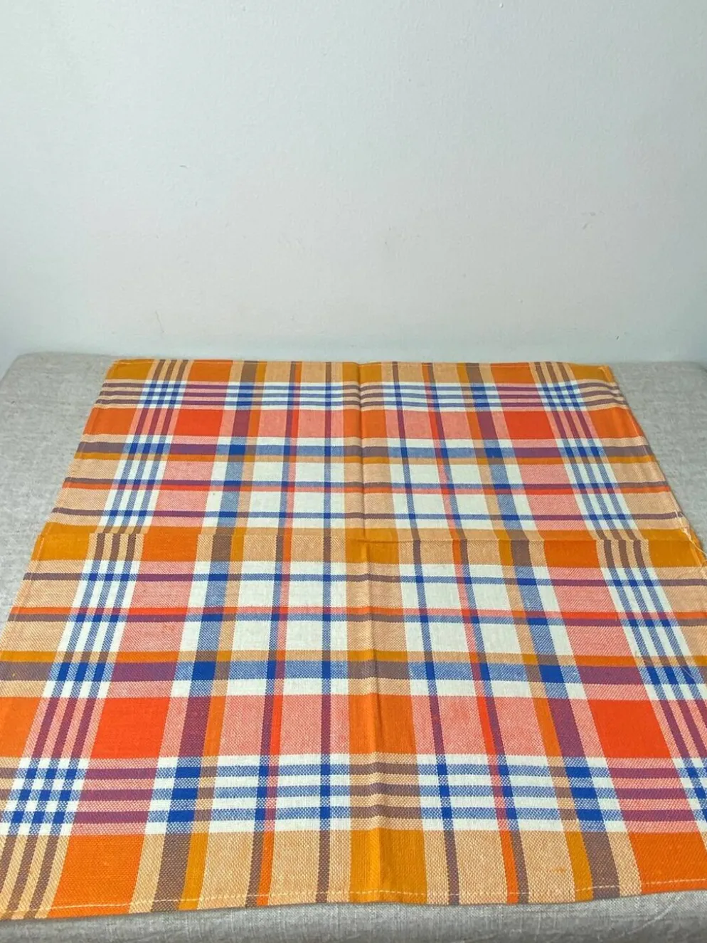 Serviettes de tables pur coton neuves vintage