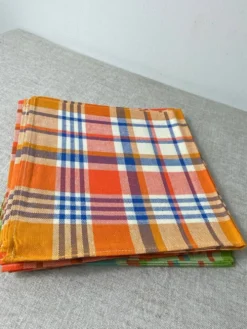 Serviettes de tables pur coton neuves vintage