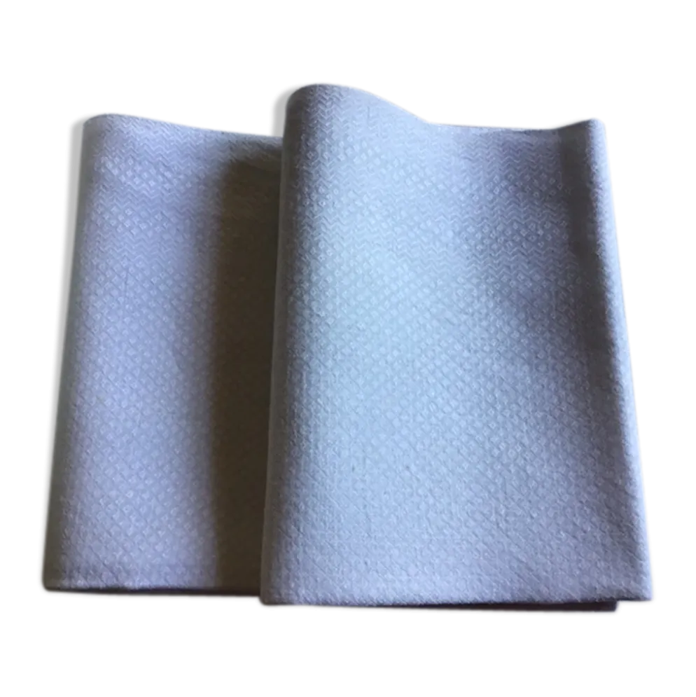 2 serviettes de toilette « pointe de diamant »