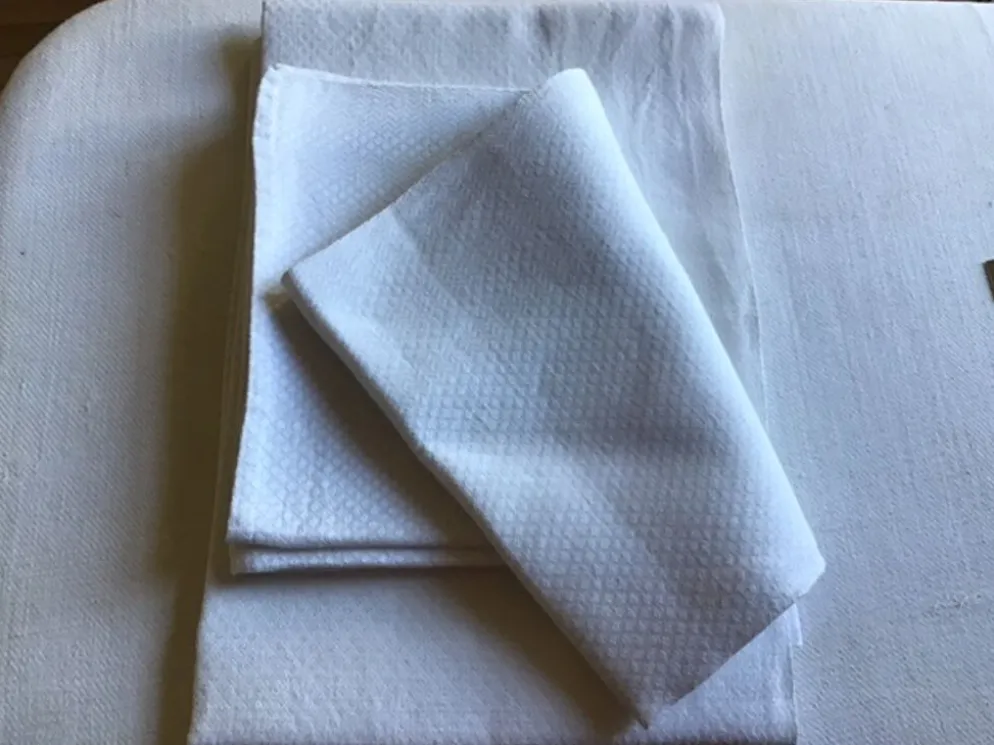 2 serviettes de toilette « pointe de diamant »