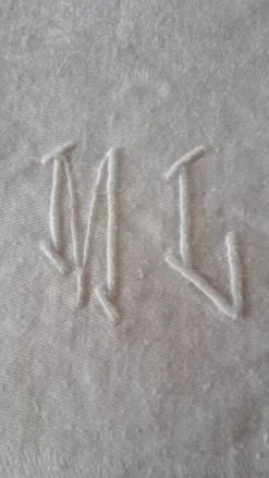 Serviettes monogrammées