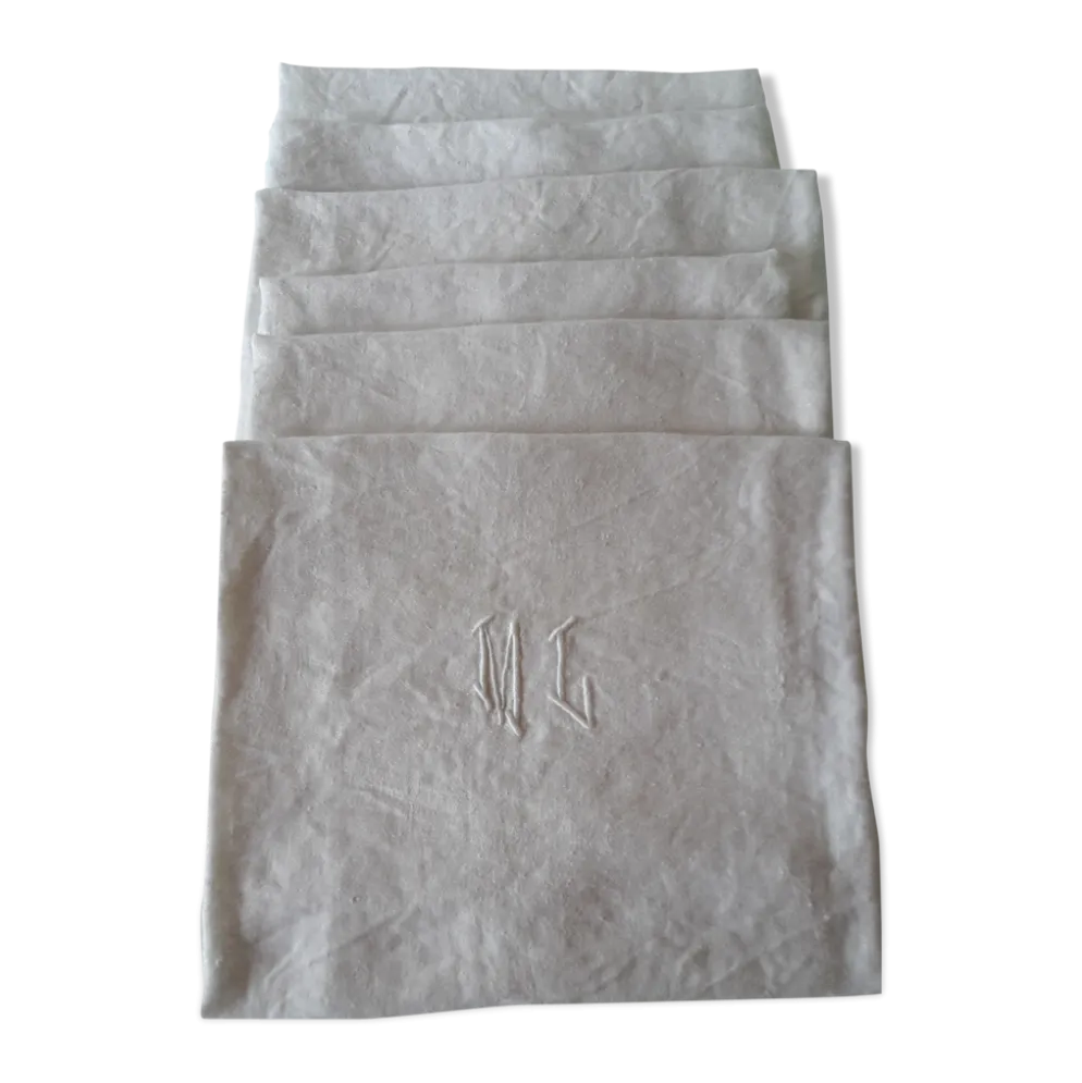 Serviettes monogrammées