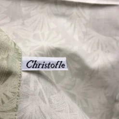 4 serviettes Palmier de chez Christofle satin de coton