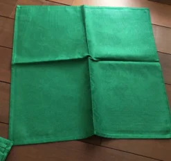 10 serviettes Patrick Frey damassé coton vert