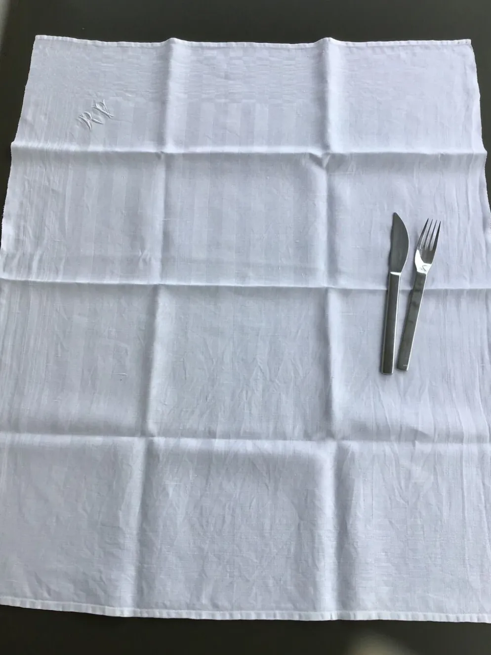 6 serviettes RV damassé 79X66cm